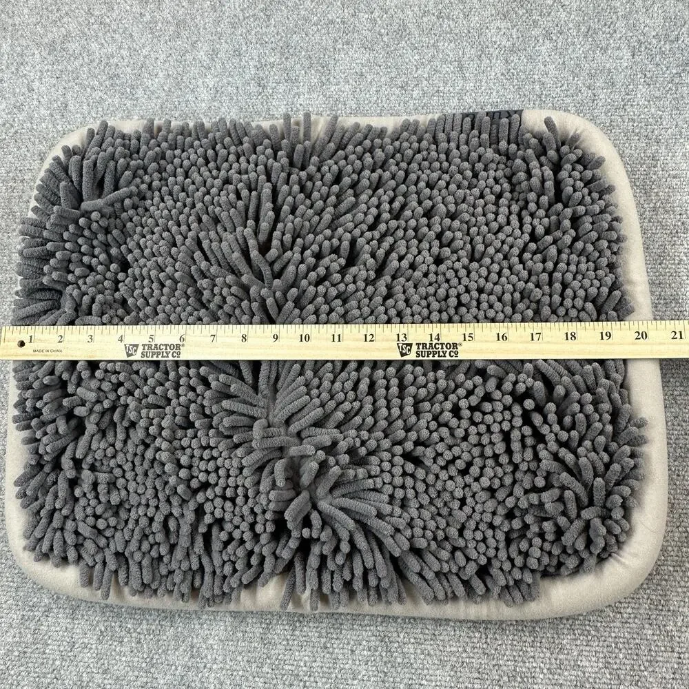 Rundik Dog Snuffle Mat Gray Interactive Feeding Puzzle Treat Foraging Mat